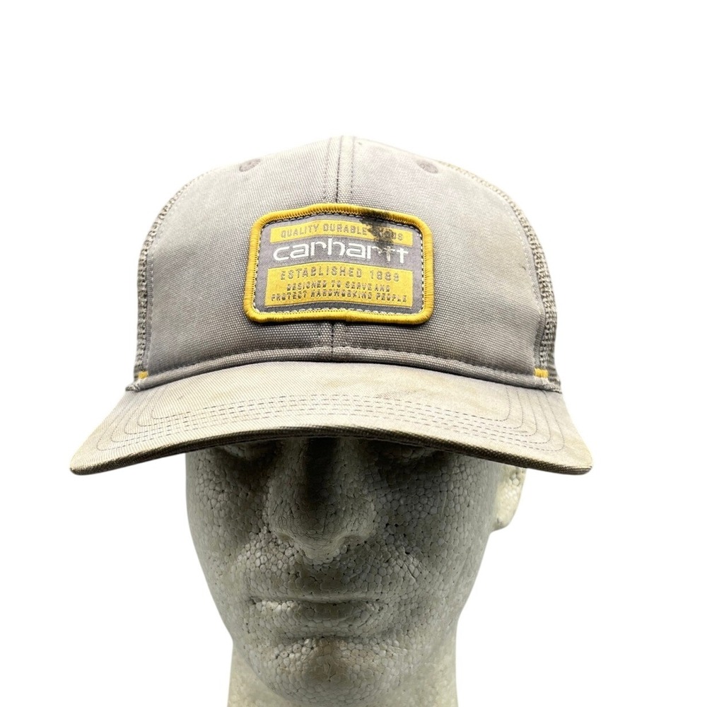 Carhartt Patch Hat Men One Size Workwear Trucker Logo‎ Utility Labor